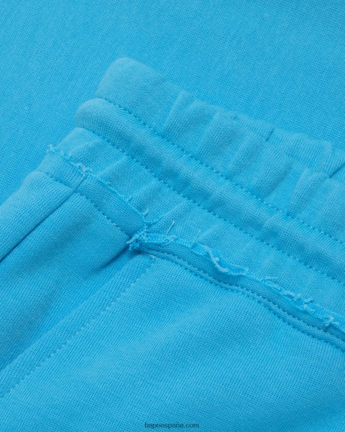 mujer A Bathing Ape pantalones cortos de chándal 288PLL1043 azul
