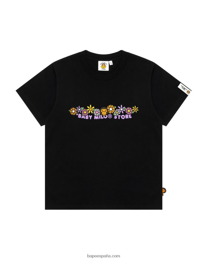 mujer A Bathing Ape camiseta baby milo slim fit 288PLL810 negro
