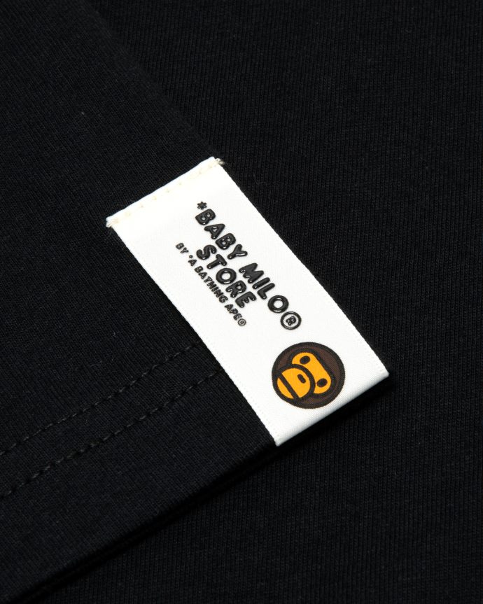mujer A Bathing Ape camiseta baby milo slim fit 288PLL810 negro