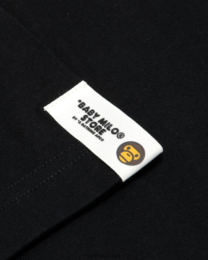 mujer A Bathing Ape camiseta bebé milo 288PLL855 negro