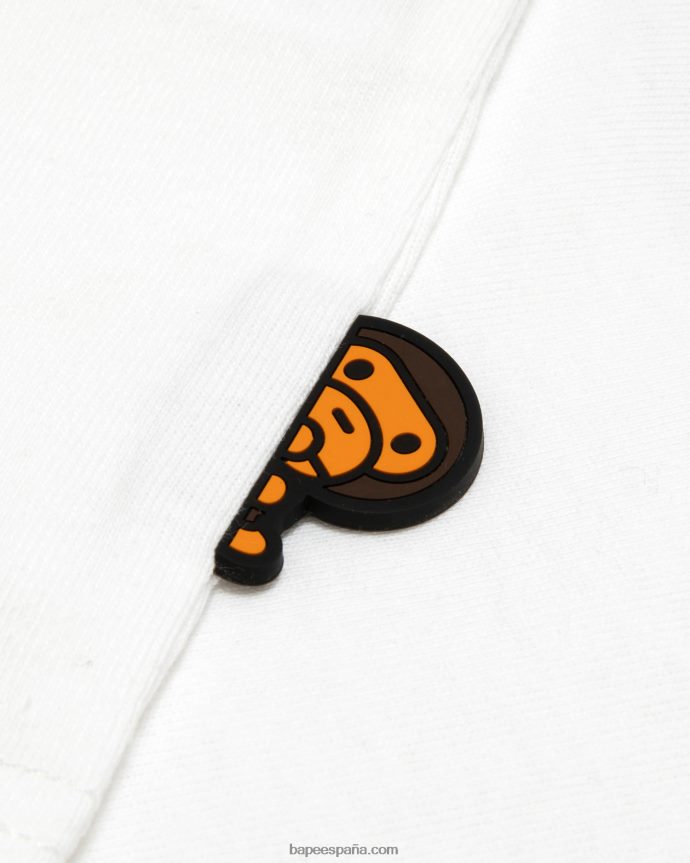 mujer A Bathing Ape camiseta bebé milo 288PLL857 blanco