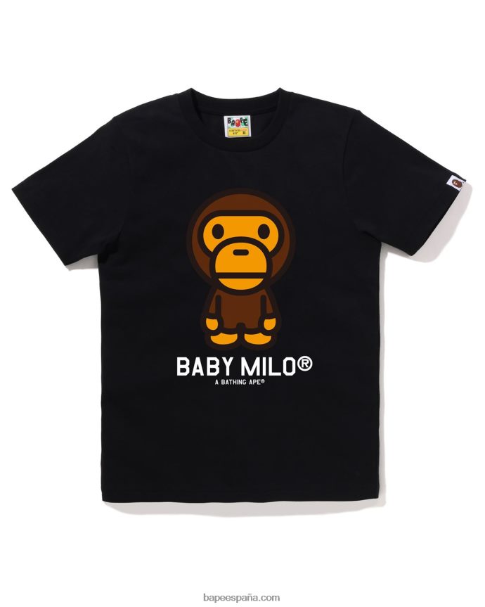 mujer A Bathing Ape camiseta bebé milo 288PLL916 negro
