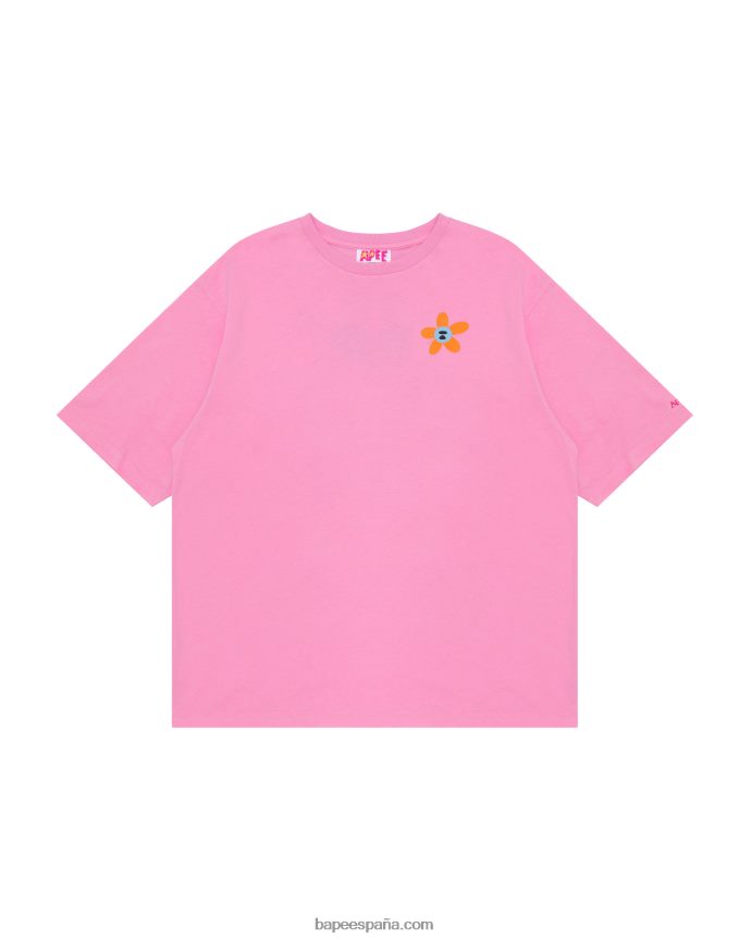 mujer A Bathing Ape camiseta clásica 288PLL957 rosa