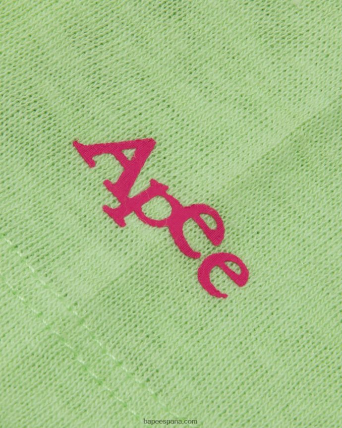 mujer A Bathing Ape camiseta corta con gráfico 288PLL951 verde otoño