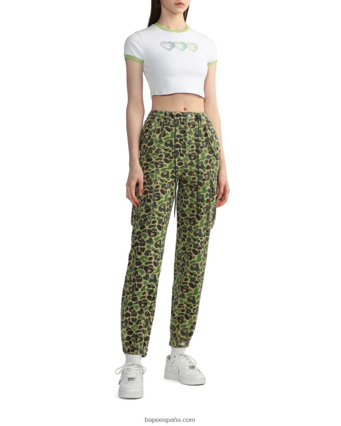mujer A Bathing Ape camiseta corta gráfica #3 288PLL846 blanco