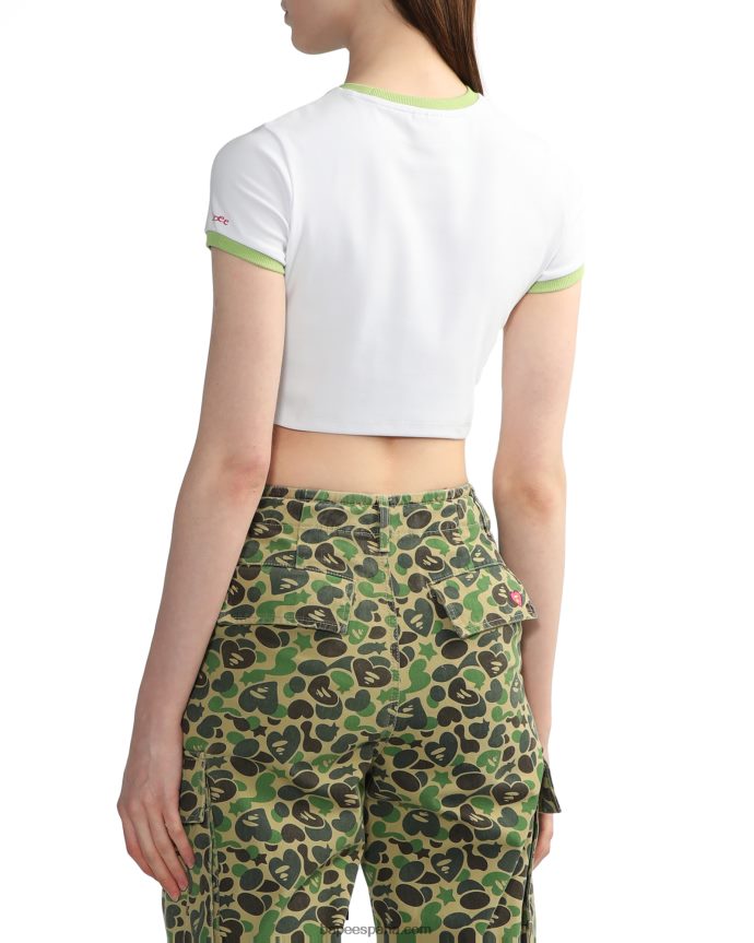 mujer A Bathing Ape camiseta corta gráfica #3 288PLL846 blanco