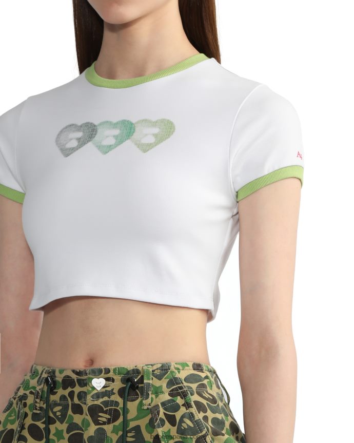 mujer A Bathing Ape camiseta corta gráfica #3 288PLL846 blanco