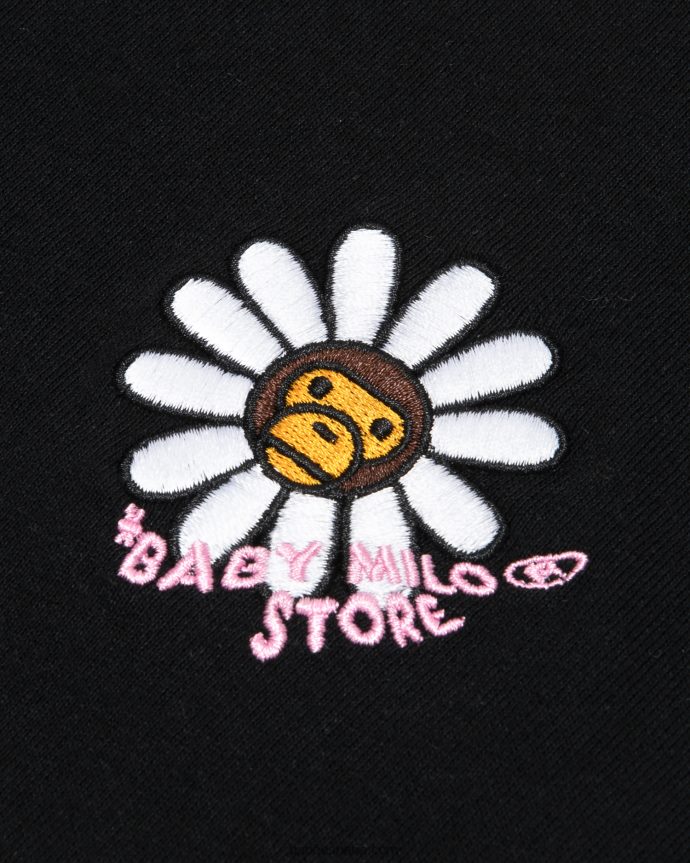 mujer A Bathing Ape camiseta de manga corta bebé milo 288PLL858 negro