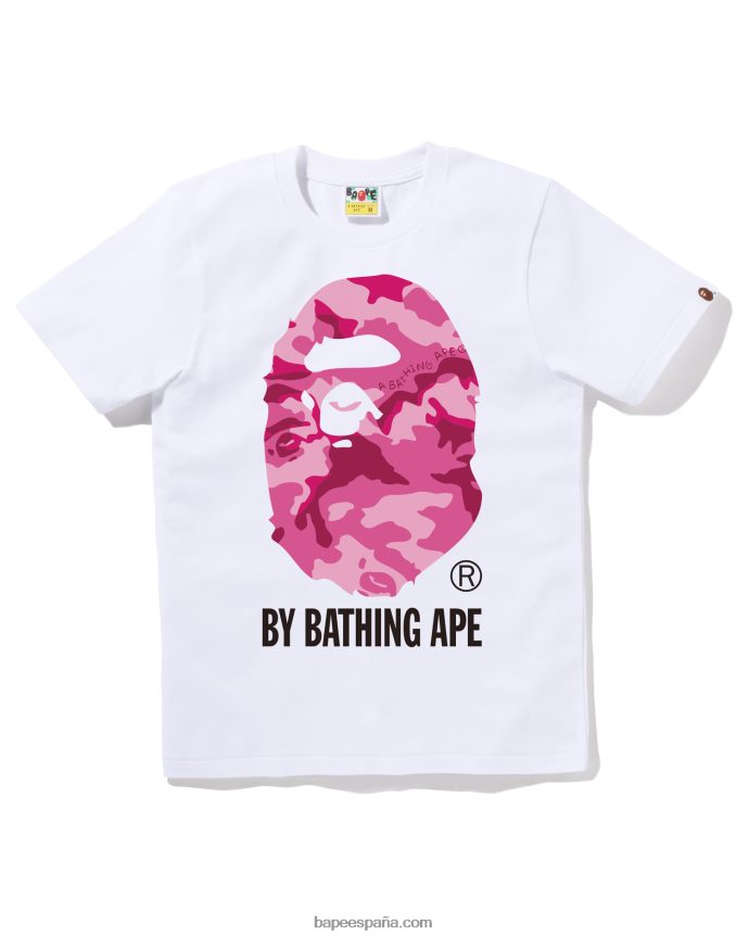 mujer A Bathing Ape camuflaje de bosque por tee 288PLL785 blanco