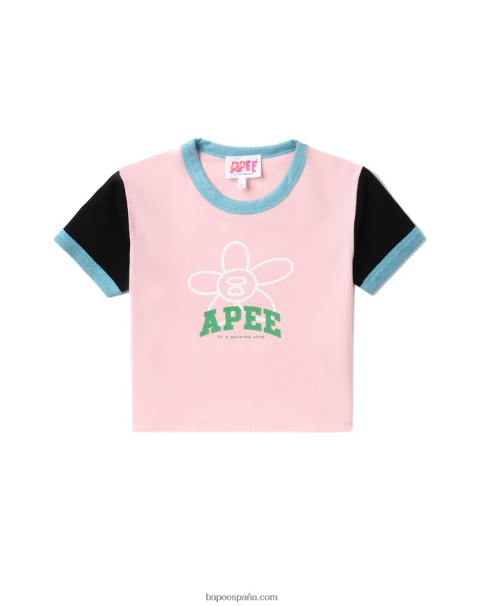 mujer A Bathing Ape parte superior gráfica 288PLL801 rosa