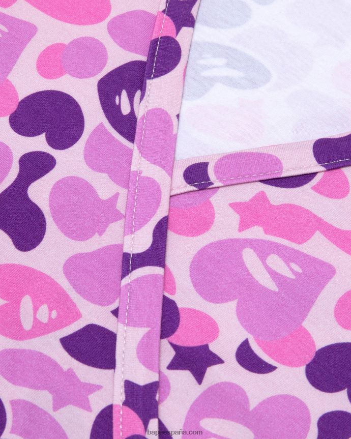 mujer A Bathing Ape top estampado 288PLL937 púrpura