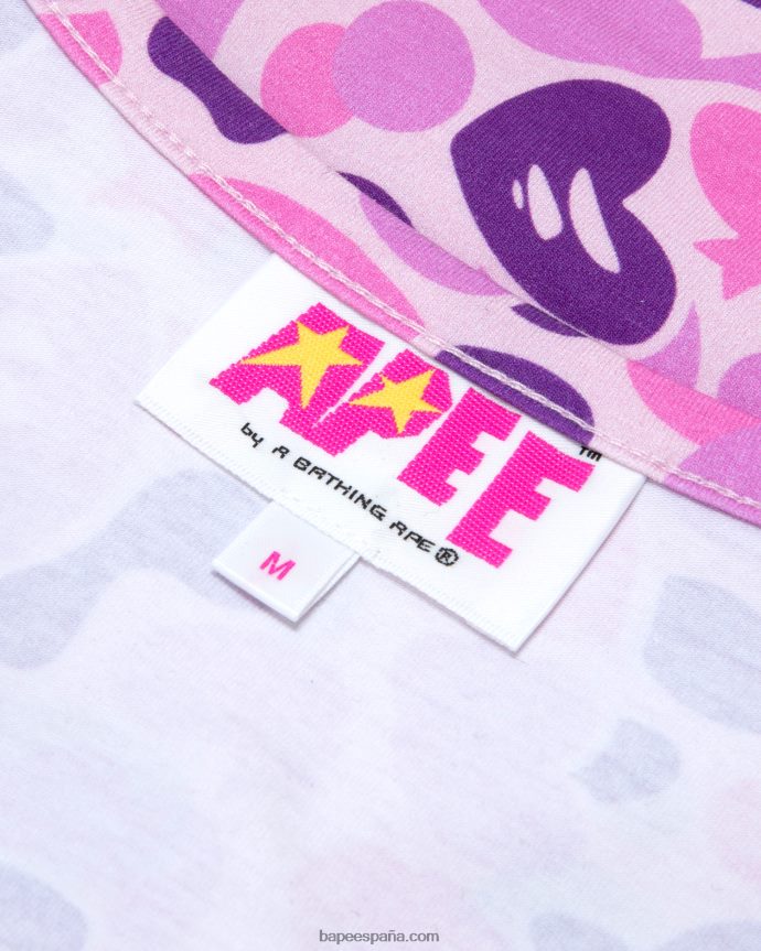 mujer A Bathing Ape top estampado 288PLL937 púrpura