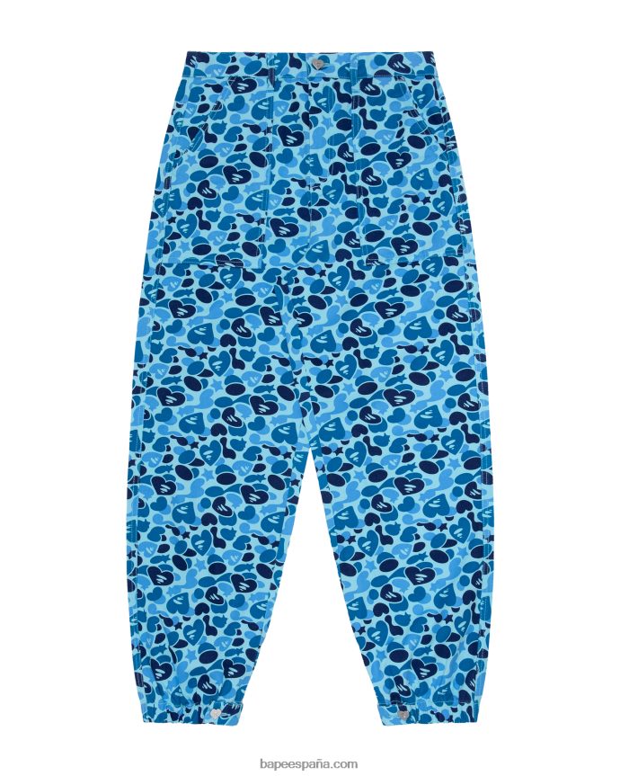 mujer A Bathing Ape pantalones cargo estampados 288PLL949 azul claro