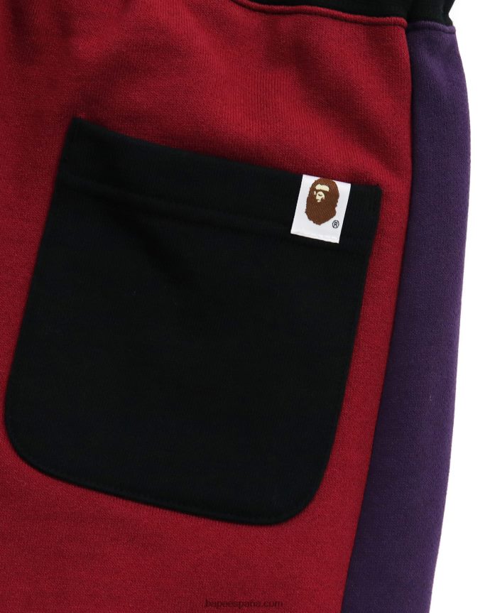 mujer A Bathing Ape pantalones de chándal de tiburón loco 288PLL1047 negro