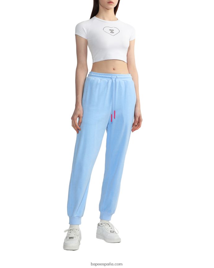 mujer A Bathing Ape pantalones de chándal de toalla 288PLL841 azul