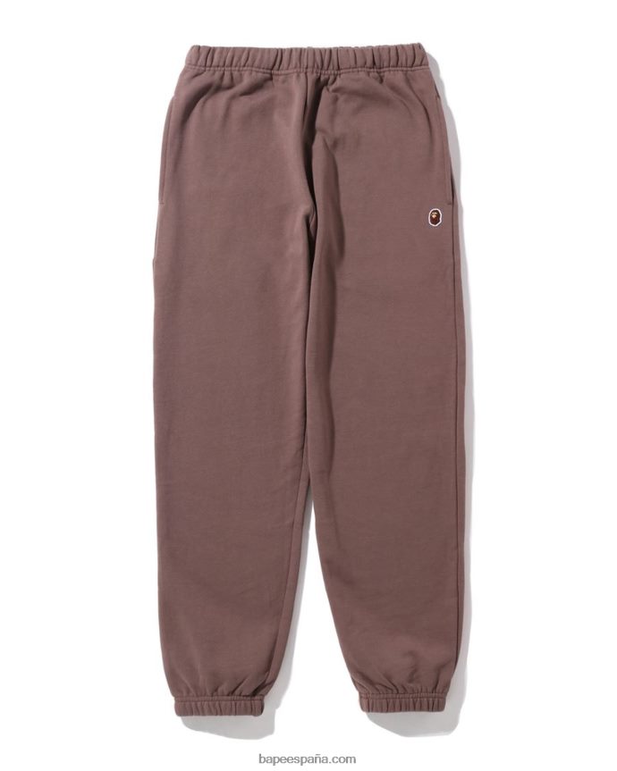 mujer A Bathing Ape pantalones de chándal extragrandes de un punto 288PLL972 marrón