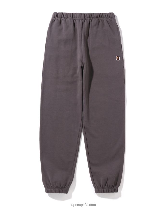 mujer A Bathing Ape pantalones de chándal extragrandes de un punto 288PLL973 gris