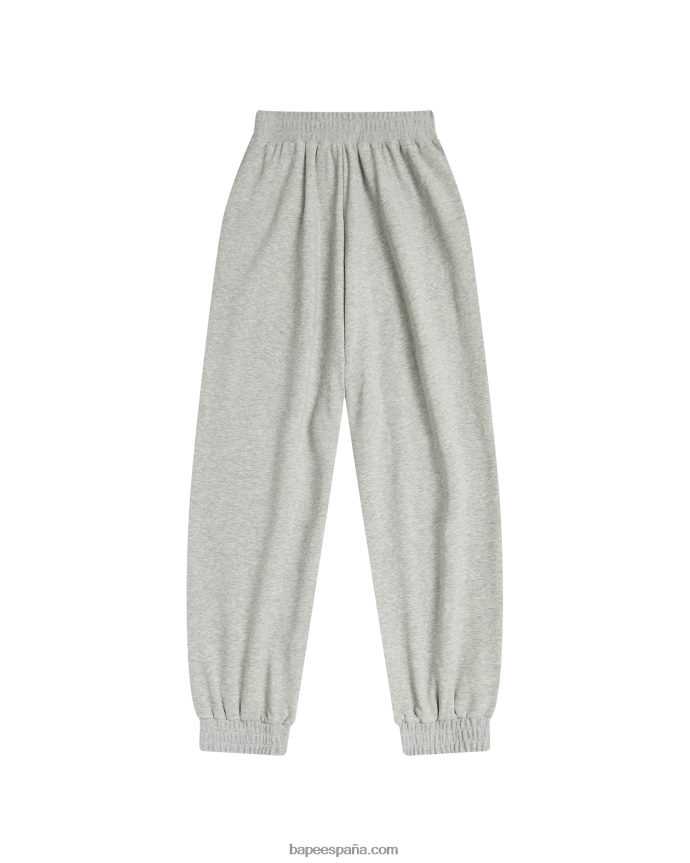 mujer A Bathing Ape pantalones relajados 288PLL989 gris