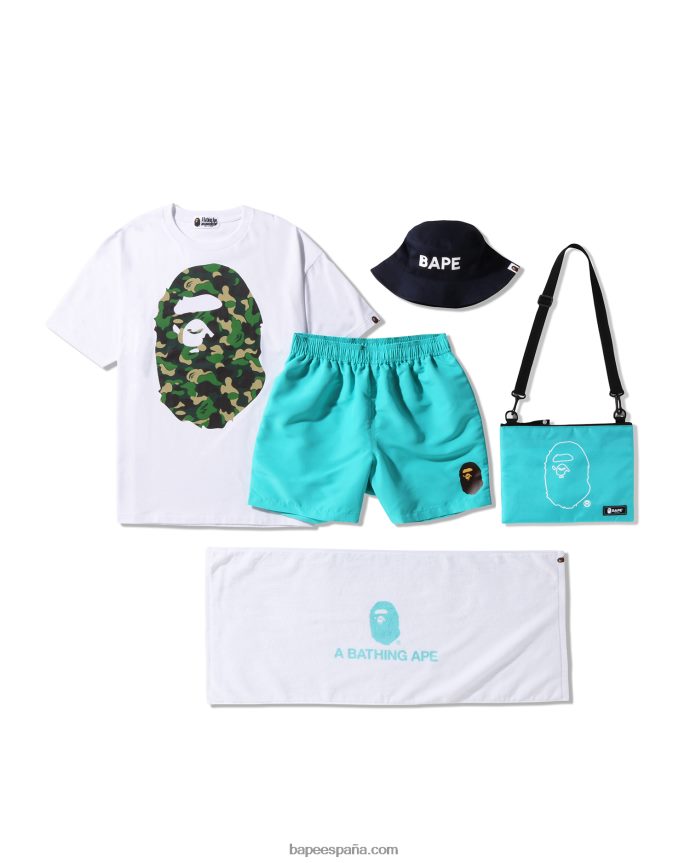 mujer A Bathing Ape bolsa de verano vacaciones playa 288PLL1144 azul