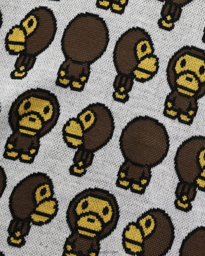 mujer A Bathing Ape jersey de punto oversize baby milo 288PLL1023 blanco