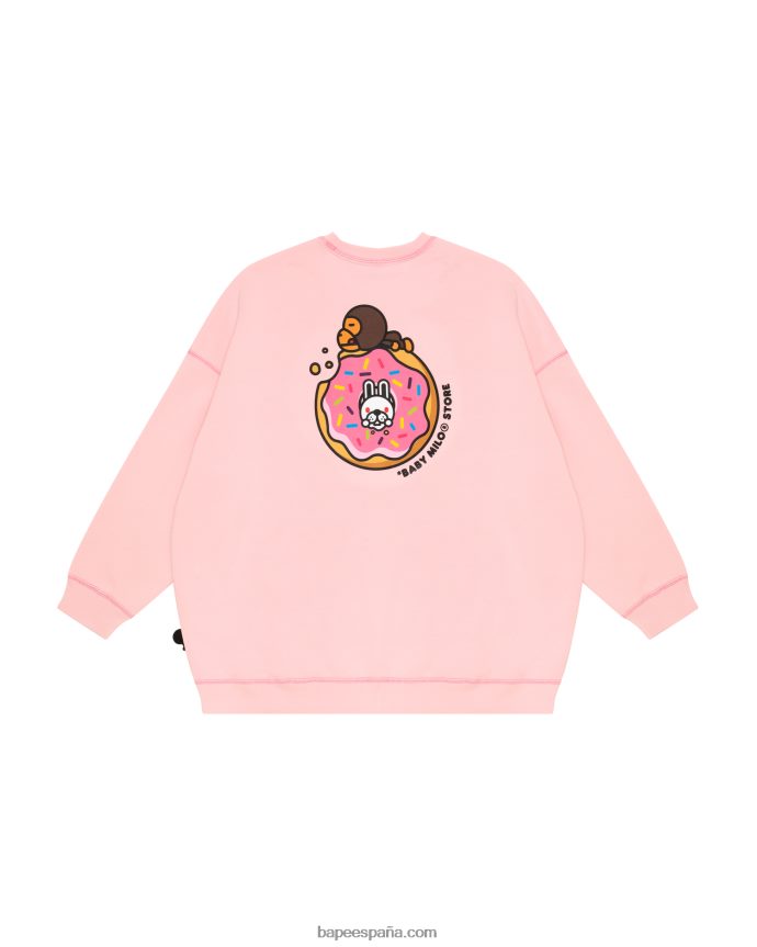 mujer A Bathing Ape sudadera bebe milo 288PLL870 rosa