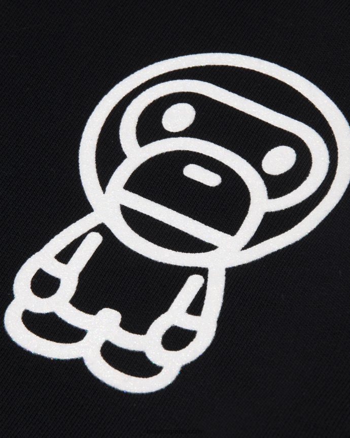 mujer A Bathing Ape sudadera bebe milo 288PLL871 negro