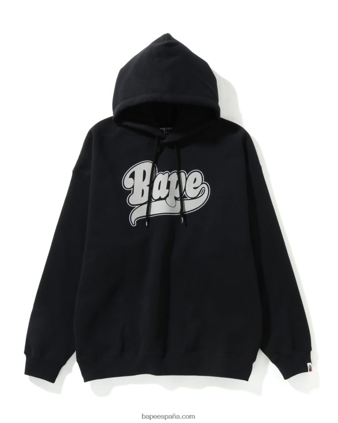 mujer A Bathing Ape sudadera extragrande con capucha 288PLL978 negro