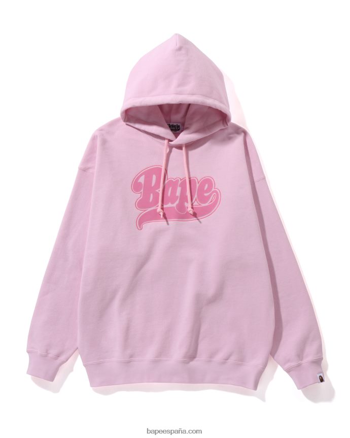 mujer A Bathing Ape sudadera extragrande con capucha 288PLL980 rosa