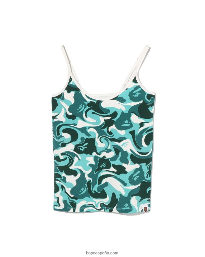 mujer A Bathing Ape camisola de camuflaje de mármol 288PLL921 menta