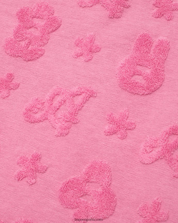 mujer A Bathing Ape chaleco corto con motivo 288PLL932 rosa