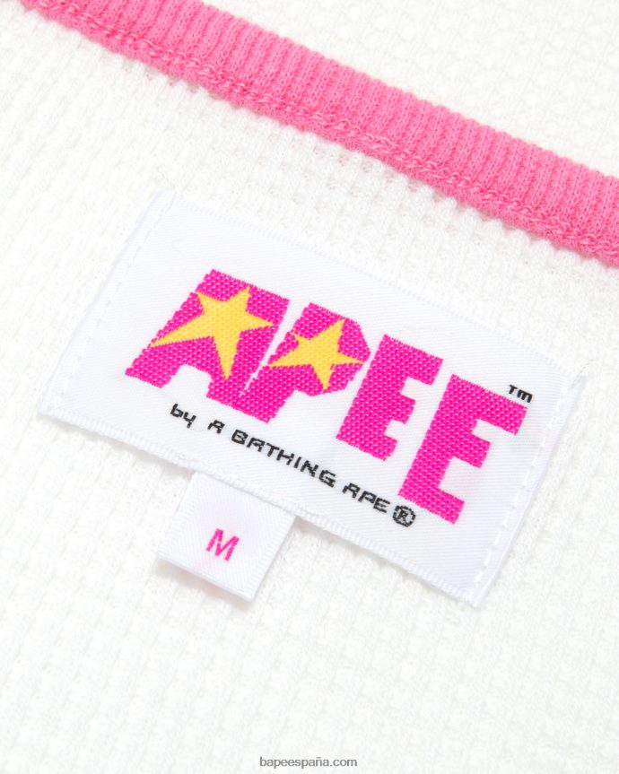 mujer A Bathing Ape chaleco gráfico 288PLL948 pared blanca