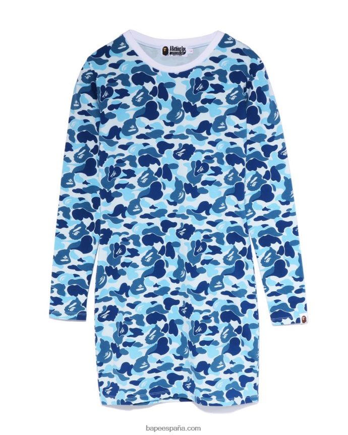 mujer A Bathing Ape bodycon de camuflaje abc 288PLL862 azul