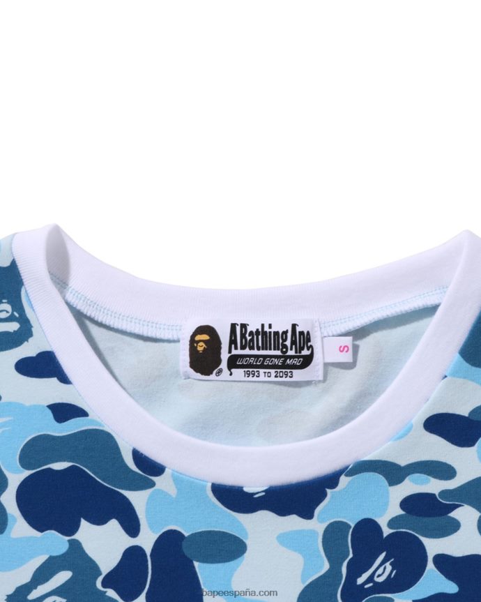 mujer A Bathing Ape bodycon de camuflaje abc 288PLL862 azul