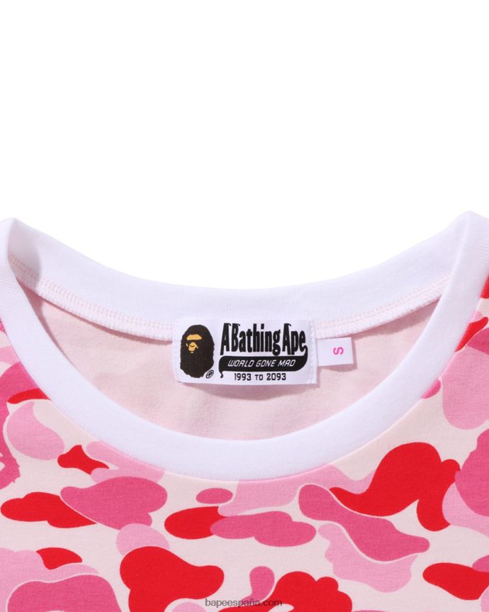mujer A Bathing Ape bodycon de camuflaje abc 288PLL863 rosa
