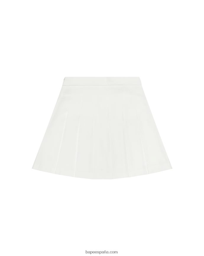 mujer A Bathing Ape minifalda plisada 288PLL969 pared blanca
