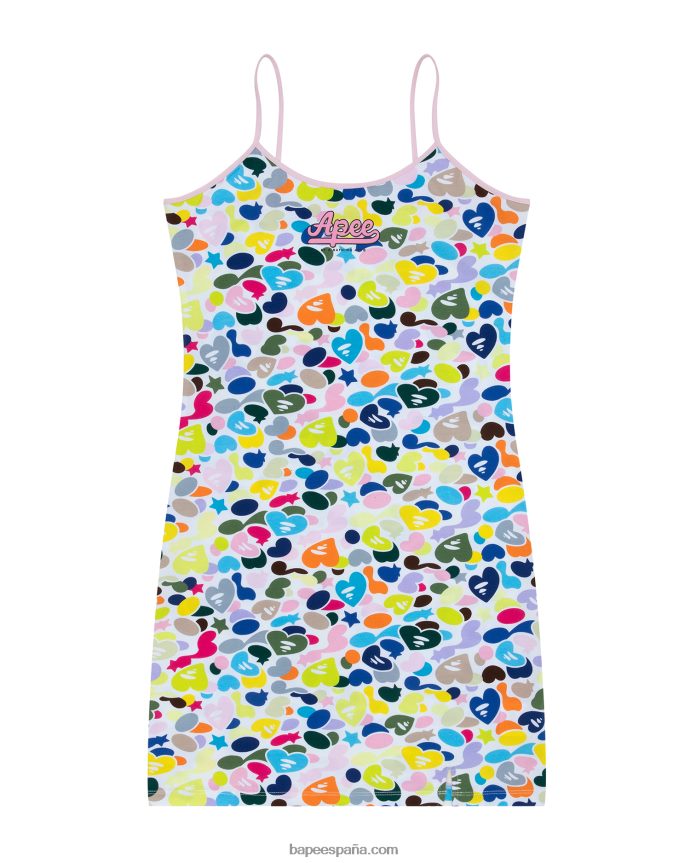 mujer A Bathing Ape vestido con estampado del logo 288PLL959 caso