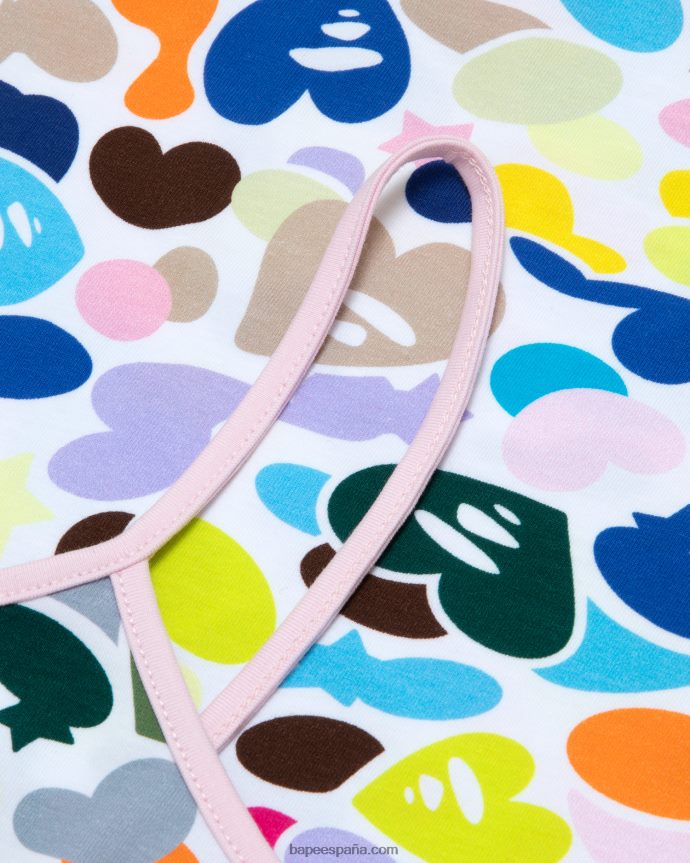 mujer A Bathing Ape vestido con estampado del logo 288PLL959 caso