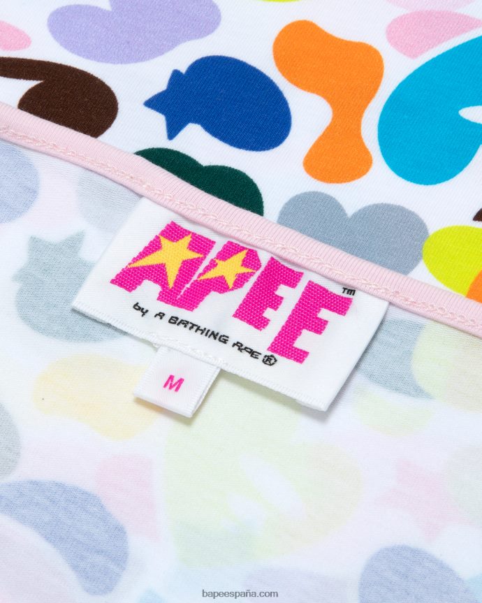 mujer A Bathing Ape vestido con estampado del logo 288PLL959 caso