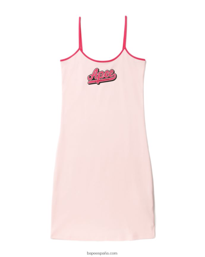 mujer A Bathing Ape vestido gráfico 288PLL803 rosa