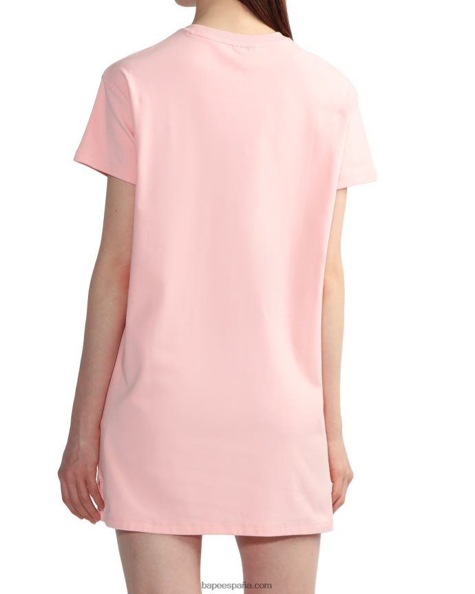 mujer A Bathing Ape vestido gráfico 288PLL816 rosa