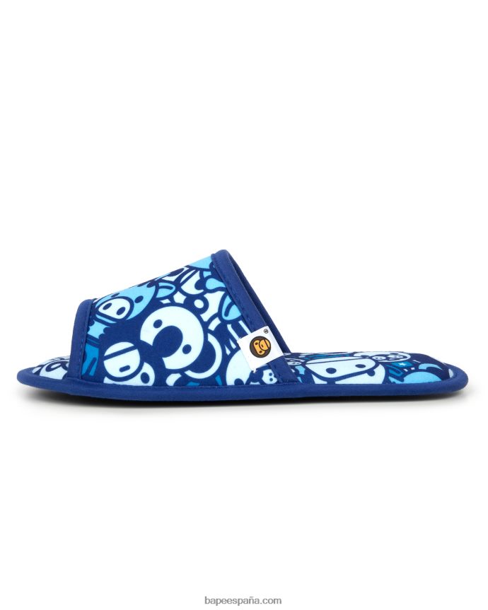 mujer A Bathing Ape pantuflas bebe milo 288PLL1218 azul