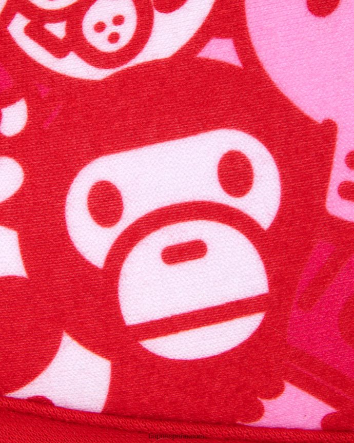 mujer A Bathing Ape pantuflas bebe milo 288PLL1219 rosa