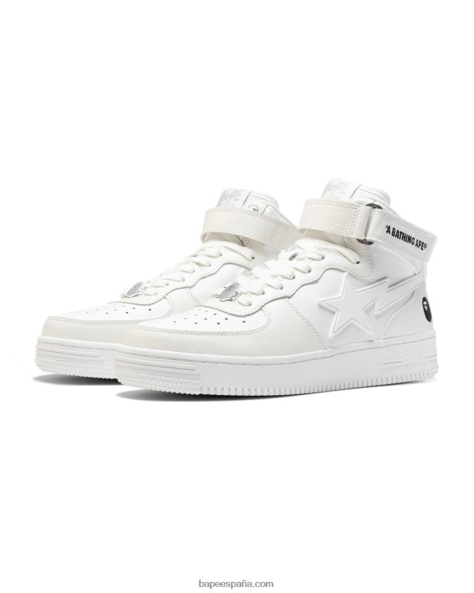 mujer A Bathing Ape mis zapatillas 288PLL1256 blanco
