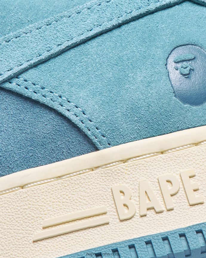 mujer A Bathing Ape zapatillas 288PLL1248 azul claro