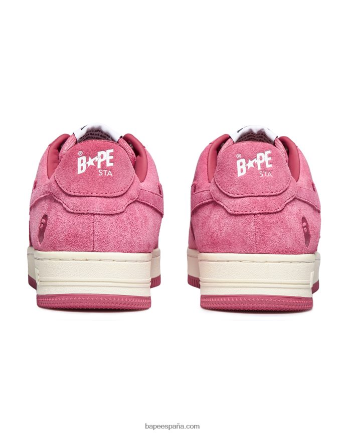 mujer A Bathing Ape zapatillas 288PLL1249 rosa