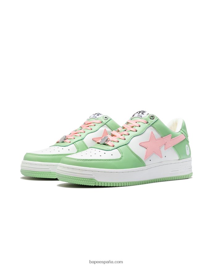 mujer A Bathing Ape zapatillas 288PLL1252 verde claro