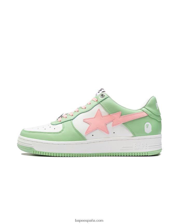 mujer A Bathing Ape zapatillas 288PLL1252 verde claro