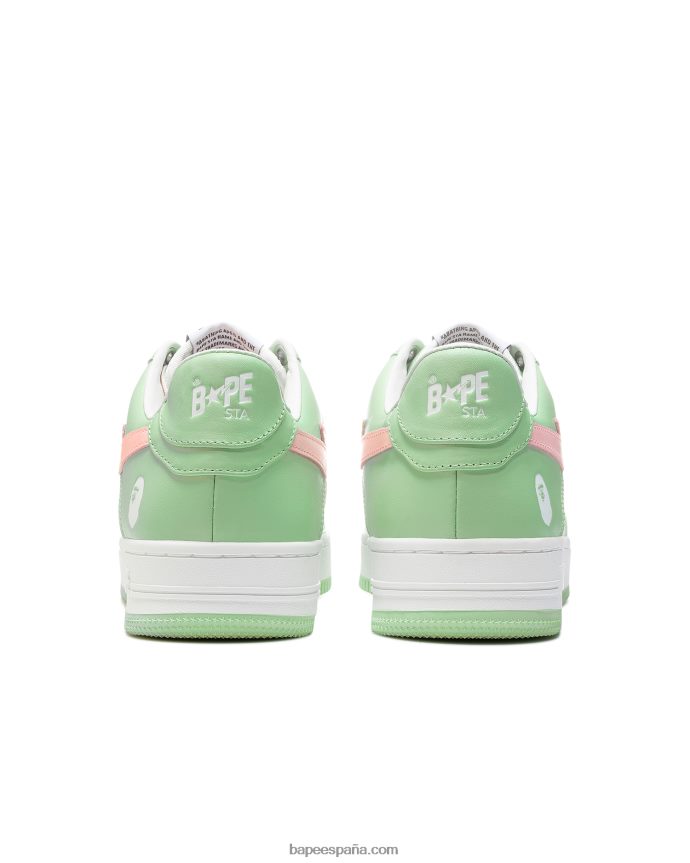 mujer A Bathing Ape zapatillas 288PLL1252 verde claro