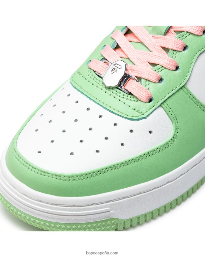 mujer A Bathing Ape zapatillas 288PLL1252 verde claro