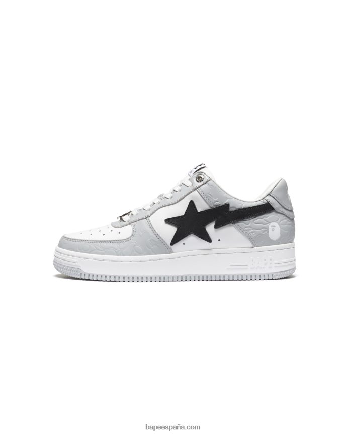 mujer A Bathing Ape zapatillas bajas m2 288PLL1257 gris